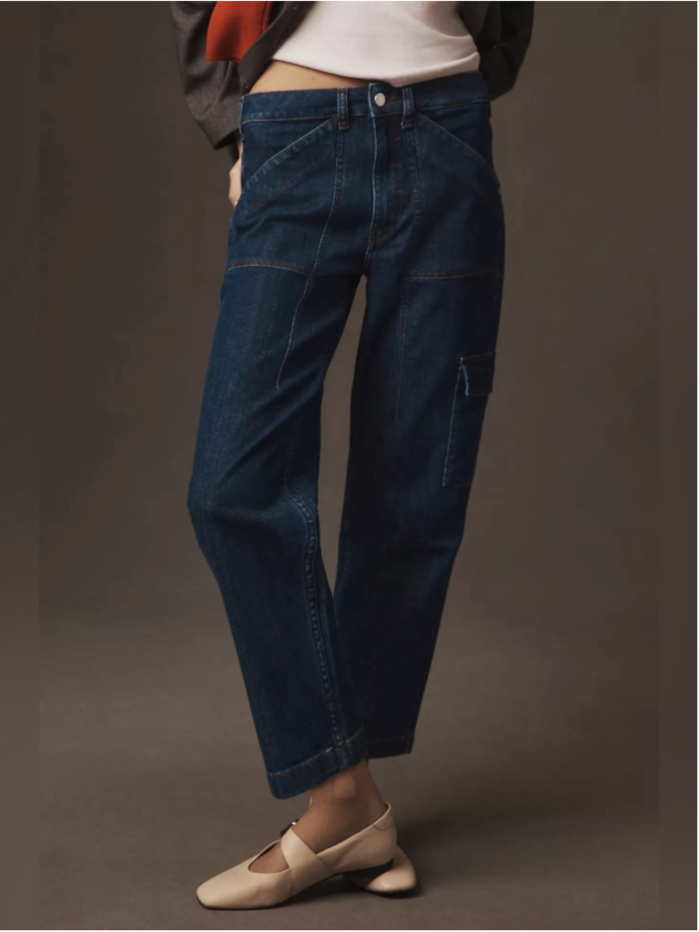 Pilcro Mid-Rise Slim Straight-Leg Jeans Size 27 Blue